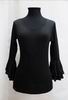 Economical Long-Sleeved Black Leotard with Ruffle for Girls 9.920€ #50034MNVINF